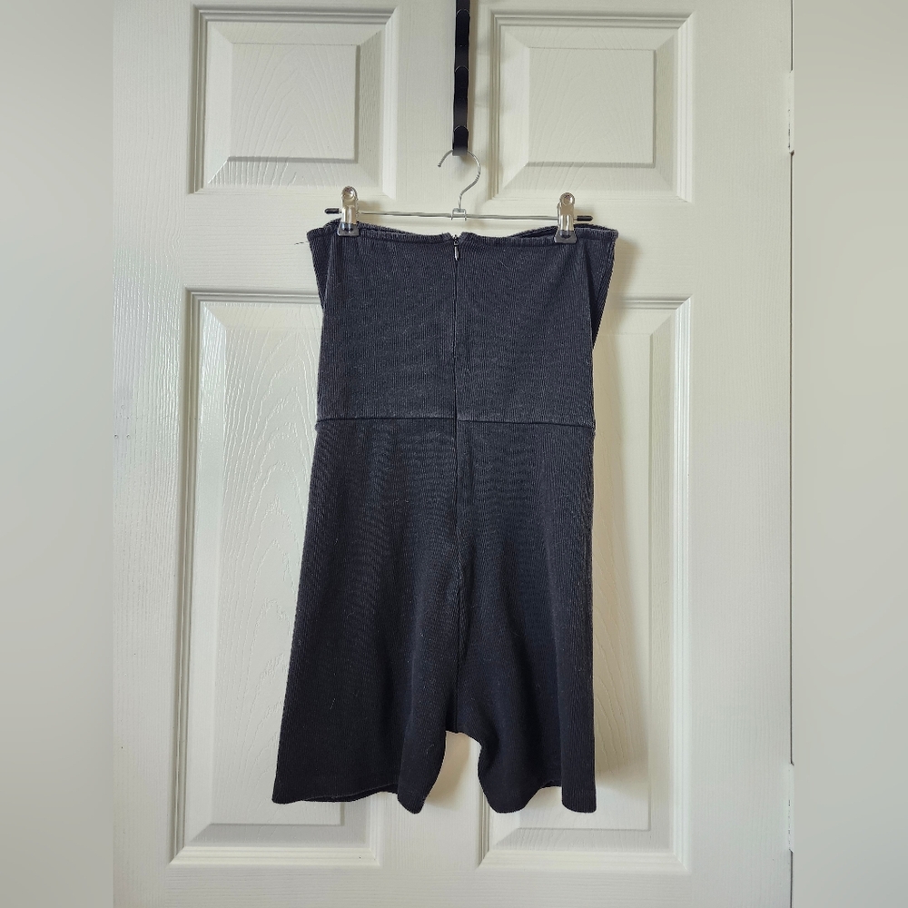 Edikted Black Strapless Ribbed Short Romper M - Picture 5 of 7